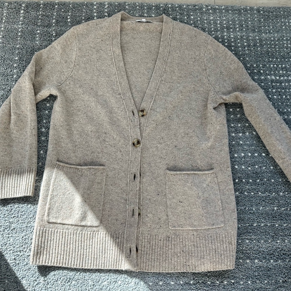 Madewell Tan Cardigan Sweater